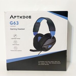 APTKDOE G63 Gaming Headset Xbox Series, Xbox One, PC, PS4, PS5 Nintendo Switch